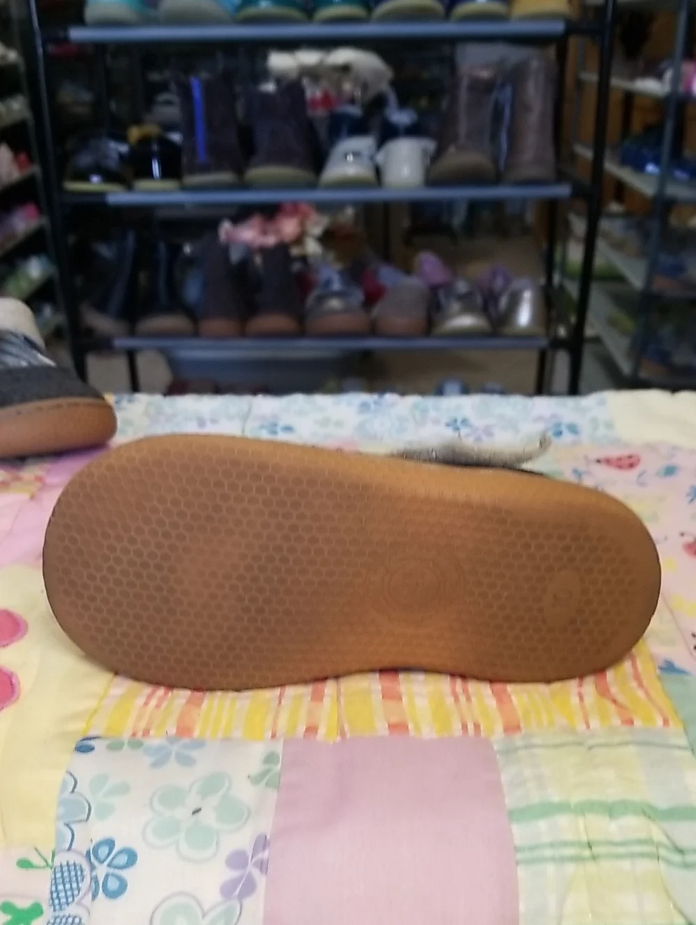 Livie & Luca Grey Mary Jane Shoes with Beige Strap Size 10 Carta II